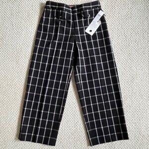 Cartonnier/Anthro Window Pane Pattern Black & White Ladies Trousers-28 x 26-NWT